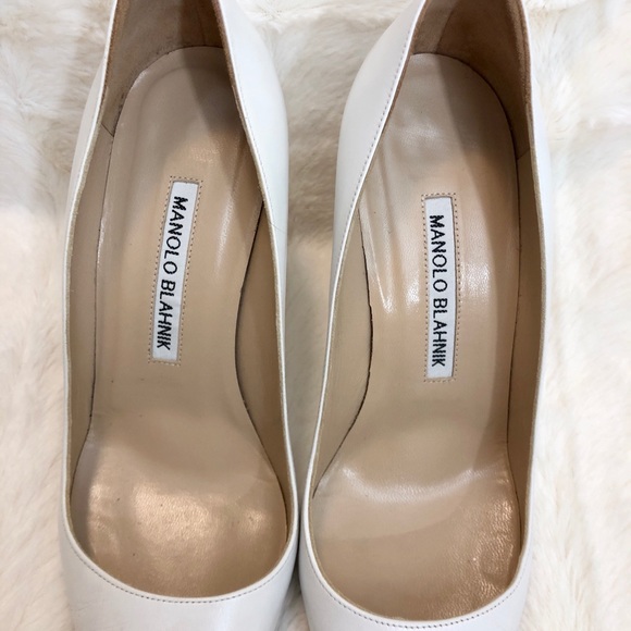 MANOLO BLAHNIK HEELS/SIZE 6/WEDDING SHOES - Picture 8 of 10